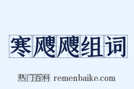 寒飕飕组词是什么意思的图片